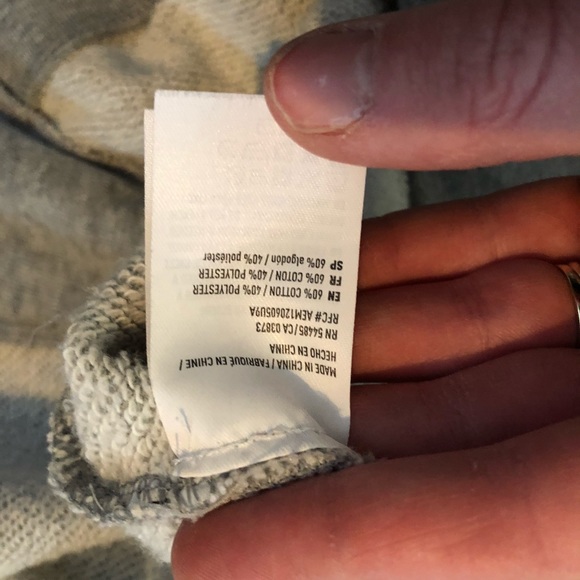 American Eagle Tunic sweatshirt zipper gray XS - Picture 6 of 7